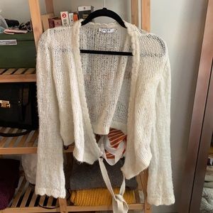 Cardigan loose knit wrap sweater